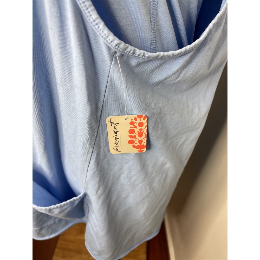 New Free People Movement Hot Shot Mini Dress in Oxford Blue Medium - Picture 10 of 12